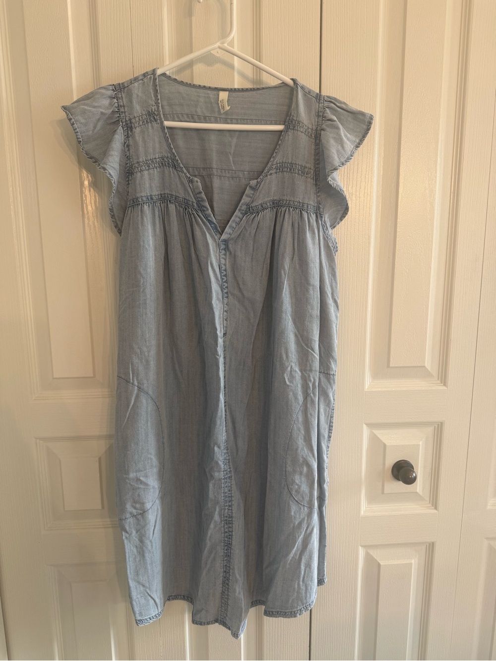 Gentle Fawn Light Blue Chambray Midi Dress